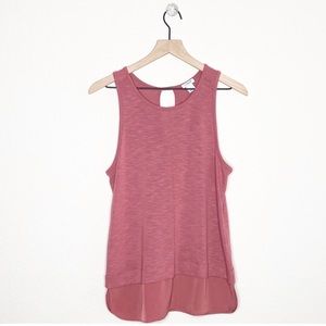 J. Crew Pink Key Hole Tank